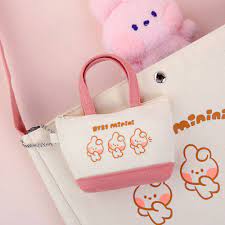 BT21 MININI CANVAS BAG AND POUCH MINI POUCH COOKY