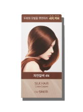 SilK Hair Color Cream Gray Hair Cover Natural Brown 60 g, 60 g, 8 ml