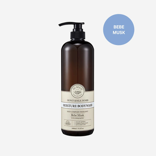 Dr.SEED Honey & Milk Bomb Moisture Body Wash bebe musk 1000ml