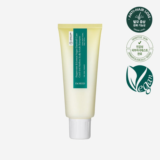 Dr/SEED Peppermint and Lemon Vegan Dandruff Care Anti Hairloss Scalp Scrub Shampoo 250ml