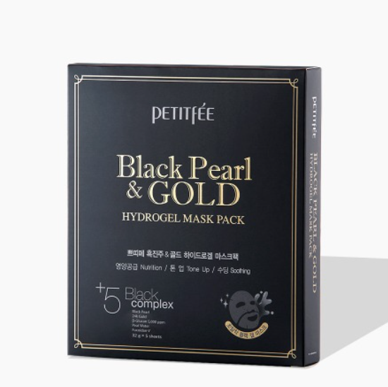 BLACK PEARL & GOLD Hydrogel Mask Pack 1 pack(5ea)