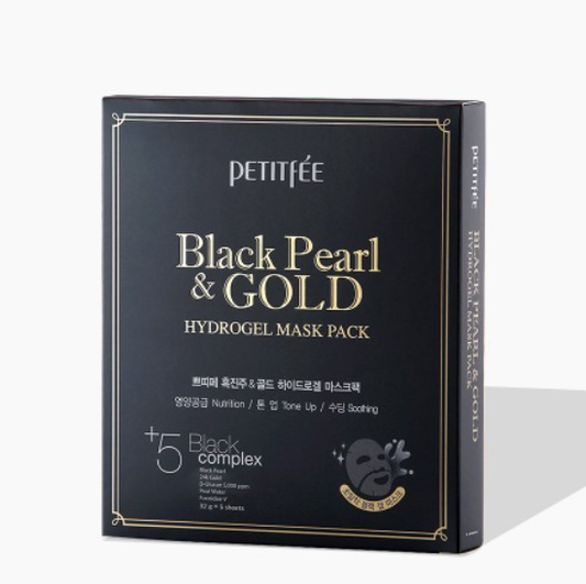 BLACK PEARL & GOLD Hydrogel Mask Pack 1 pack(5ea)