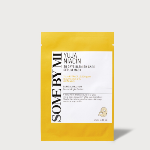 YUJA NIACIN 30 DAYS BLEMISH CARE SERUM MASK  (10 sheets packed in OPP)