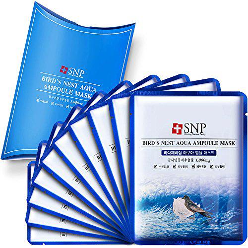 SNP Birds Nest Aqua Ampoule Mask 25ml*10ea+25ml