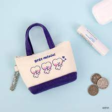 BT21 MININI CANVAS BAG AND POUCH MINI POUCH TATA