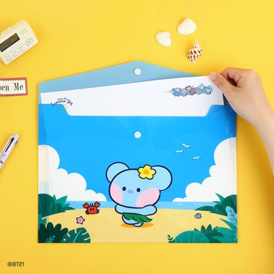 BT21 MININI PP FILE POCKET A4 VACANCE KOYA
