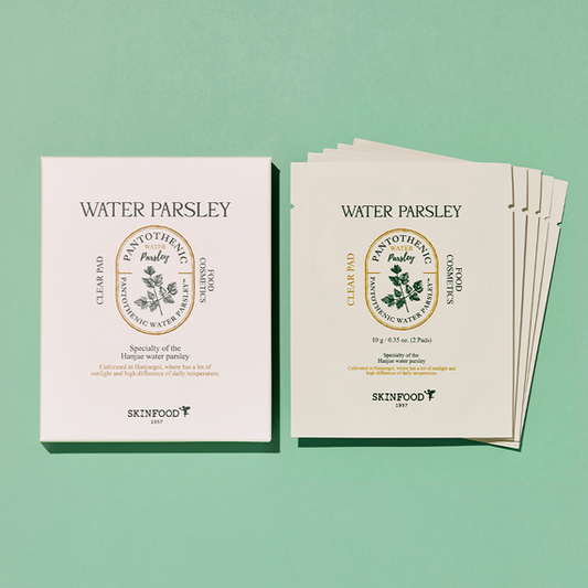 SKINFOOD PANTOTHENIC WATER PARSLEY CLEAR PAD SET (10g,2EA)*5ea