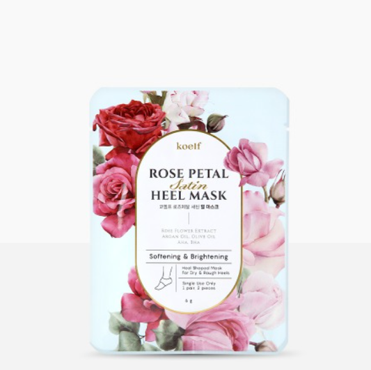 Rose Petal Satin Heel Mask 1EA