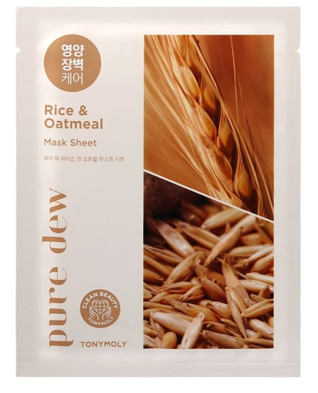 PURE DEW OATMEAL ALMOND NUTRITION MASK SHEET 23g