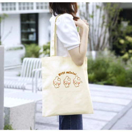 BT21 MININI CANVAS BAG AND POUCH ECO BAG COOKY