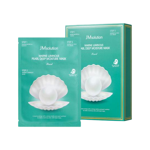 JM SOLUTION Marine Luminous Pearl Deep Moisture Mask (1.5ml+27ml+1.5ml)*10ea