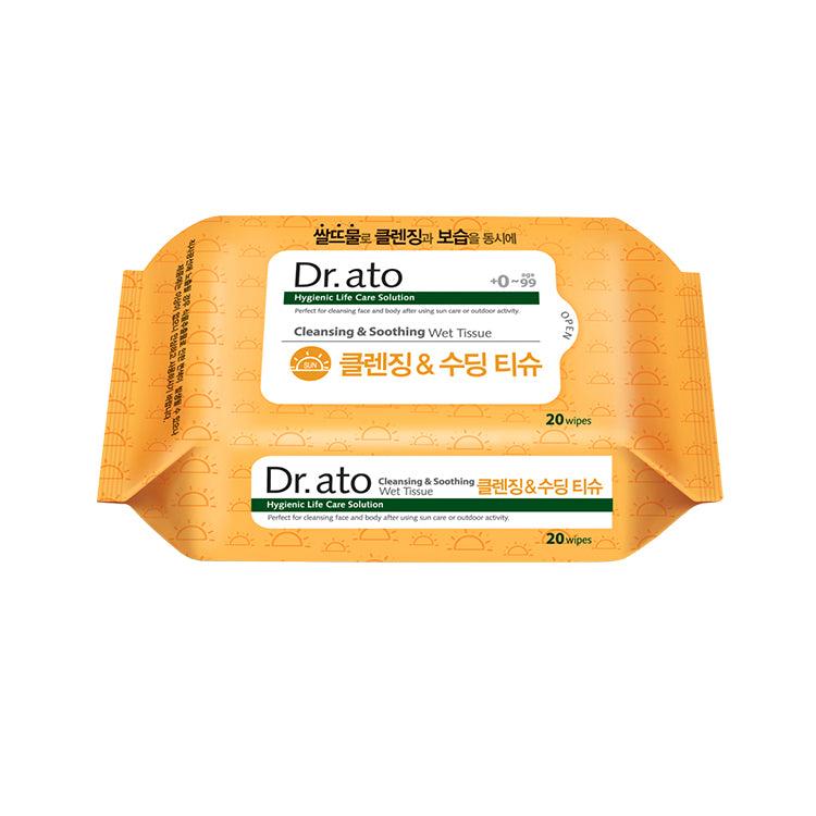 Dr.ato)Cleansing&Soothing Wet Tissue 20p