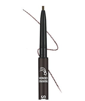 Wonder Drawing Skinny Eye Brow 02 Dark Brown 0.5g