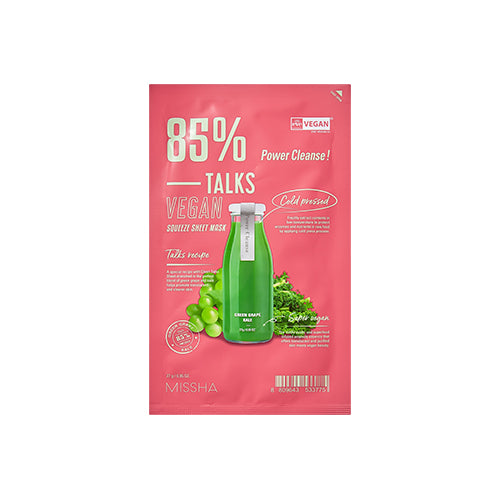 TALKS VEGAN SQUEEZE SHEET MASK [P 27G
