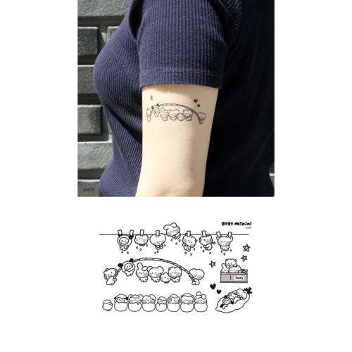 BT21 MININI TATOO STICKER SUMMER SKY TOGETHER