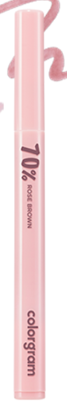 COLORGRAM SHADE RE-FORMING BRUSH LINER 08 70% ROSE BROWN