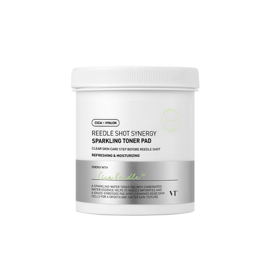 VT COSMETICS VT REEDLE SHOT SYNERGY SPARKLING TONER PAD 80ea / 200ml