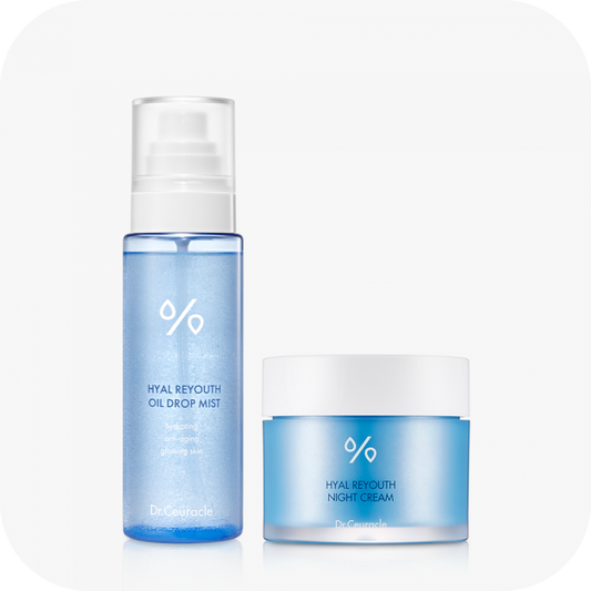 Dr.Ceuracle HYAL REYOUTH GLOWING SET(HYAL REYOUTH TONER(120ml), HYAL REYOUTH NIGHT CREAM(60g), HYAL REYOUTH HYDROGEL EYE MASK)