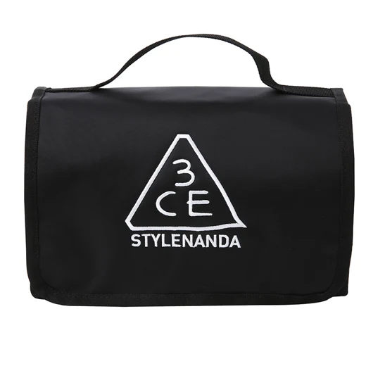 3ce WASH BAG #BLACK