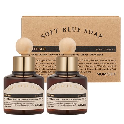 MUMCHIT Biotox Mini diffuser Soft blue soap 80ml * 2ea