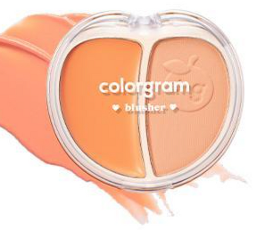 COLORGRAM TINTIN DORY DUO BLUSHER 02 TANGERINE DUO