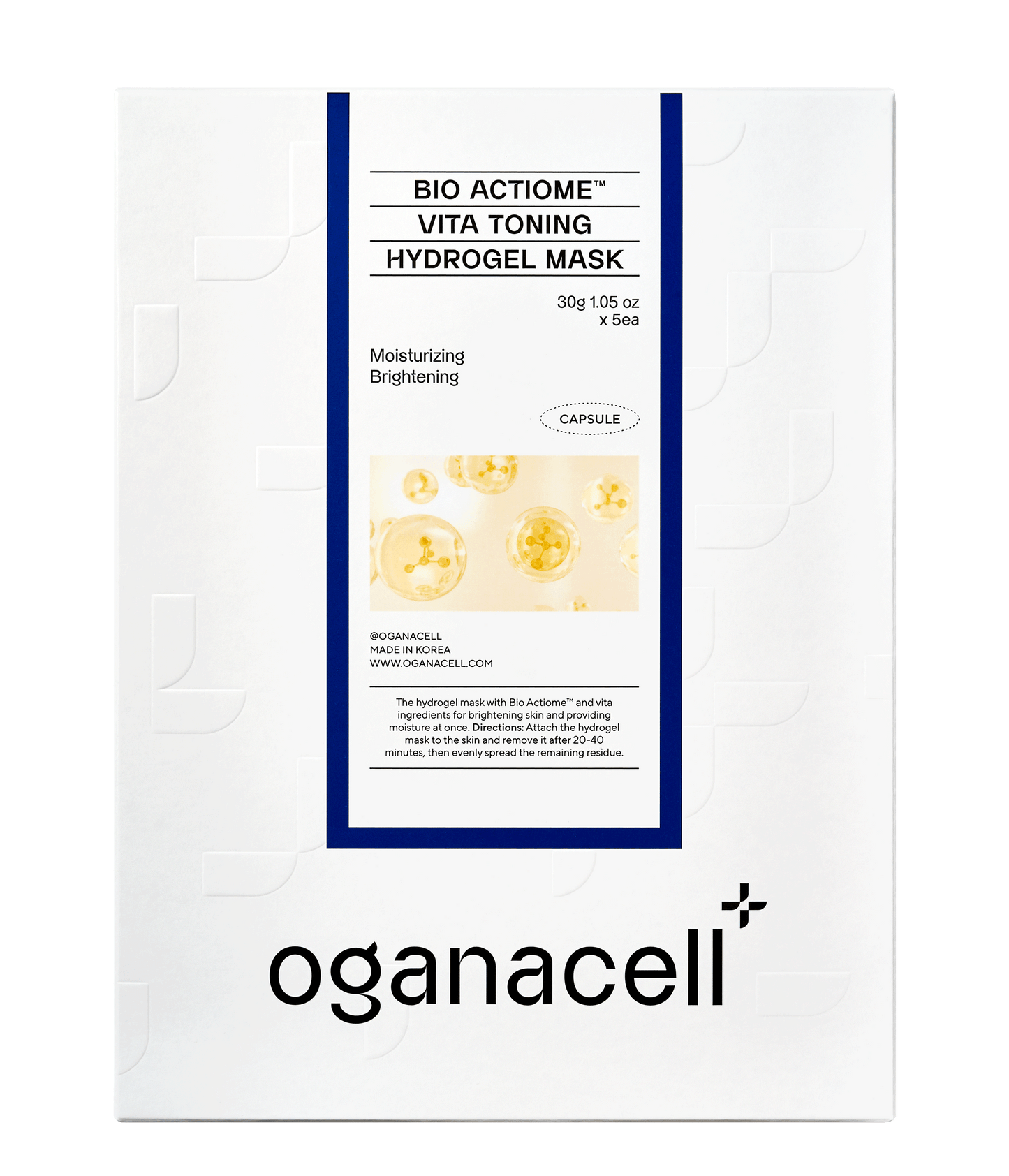 oganacell BIO ACTIOME™ VITA TONING HYDROGEL MASK 5EA
