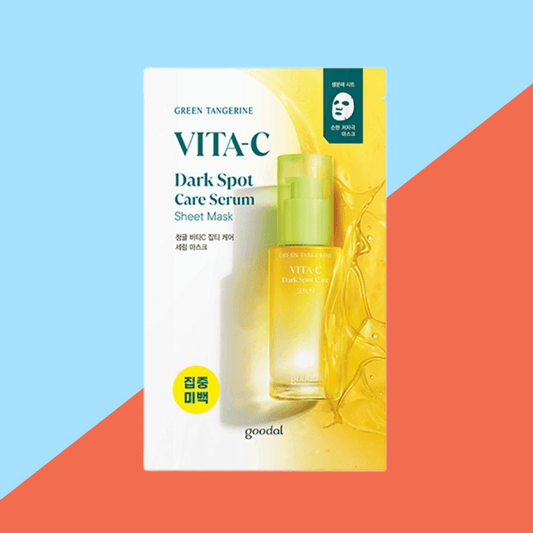 goodal  GREEN TANGERINE VITA C DARK SPOT CARE SERUM SHEET MASK 28g