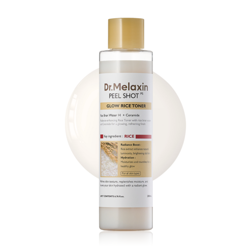 DR.MELAXIN Peel Shot Glow Rice Toner 200ml