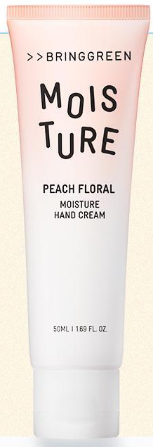 BRING GREEN MOISTURE HAND CREAM 50mL [PEACH FLORAL]