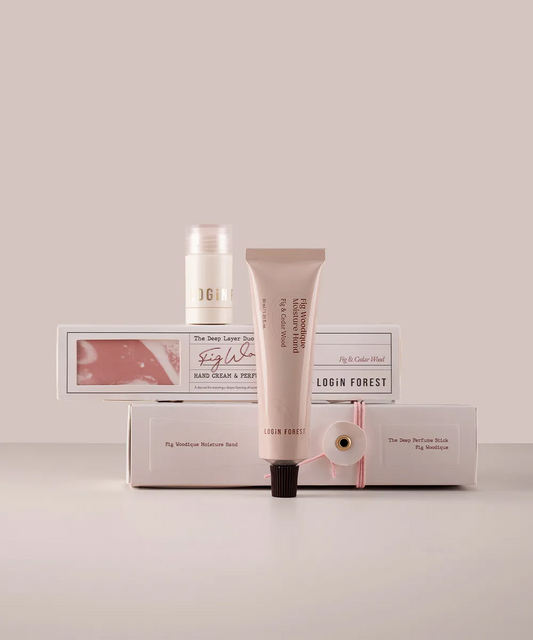 Login Forest THE DEEP LAYER DUO Fig Woodique hand Cream 30ml Perfume Stick 8g
