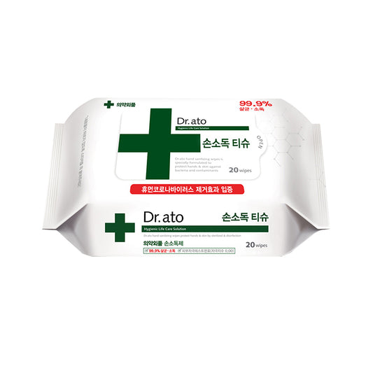 Dr.ato)Hand Sanitizer Wet Tissue 20p