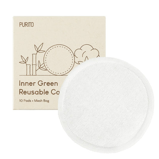 Inner Green Reusable Cotton Rounds  10EA