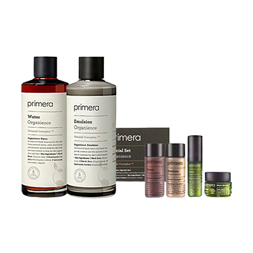PRIMERA Organience Set water180ml + emulsion150ml + Gift(water15ml + emulsion15ml + serum5ml + cream5ml)