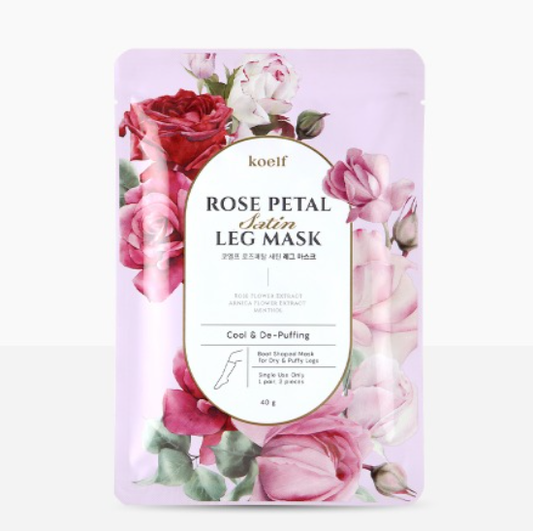 Rose Petal Satin Leg Mask 1EA