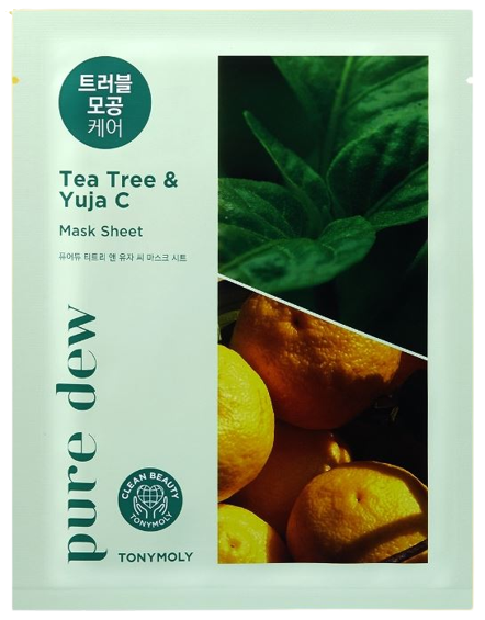 PURE DEW TEA TREE YUJA C TROUBLE MASK SHEET 23g