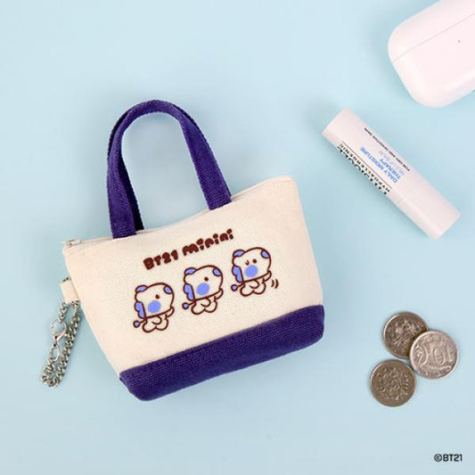 BT21 MININI CANVAS BAG AND POUCH MINI POUCH MANG