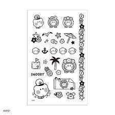 BT21 MININI TATOO STICKER SUMMER SKY SHOOKY