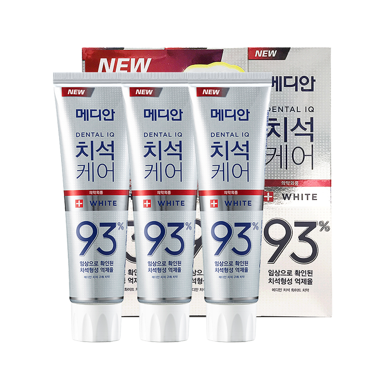 Median Advanced Tartars Solution Toothpaste White 120g*3ea