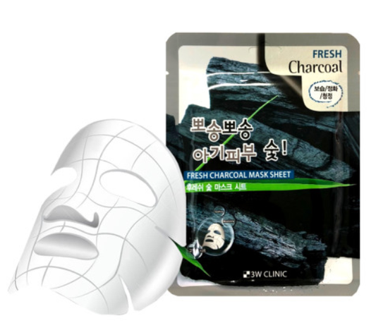 3W Clinic Fresh Charcoal Mask Sheet 23ml