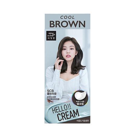 MISEENSCENE Hello Cream Color 5CB Cool Brown 40g+80g+5g+6ml