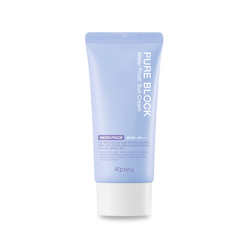 A'PIEU Pure Block Natural Waterproof Sun Cream SPF50+ PA+++ 50ml