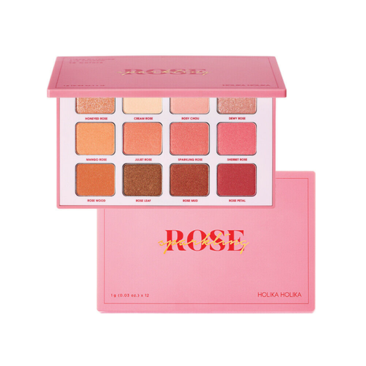 Piece matching 12 Colors Shadow Pallet 04 Rose Sparkling 12g
