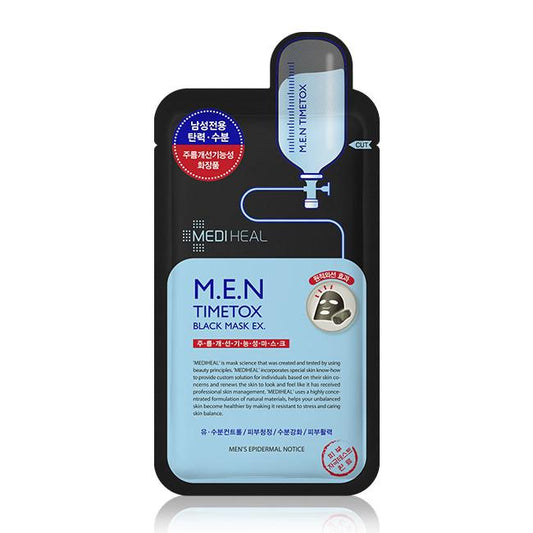 MEDIHEAL M.E.N Timetox Black Mask EX 25ml*10ea
