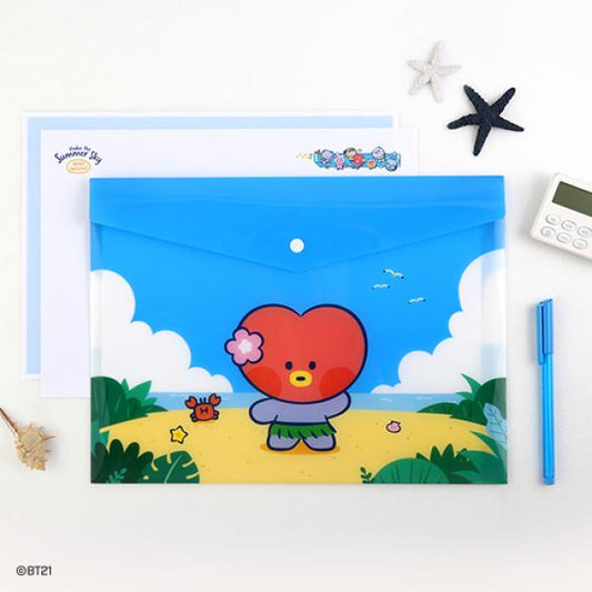 BT21 MININI PP FILE POCKET A4 VACANCE TATA