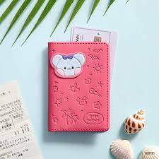 BT21 MININI LEATHER PATCH CARD CASE VACANCE KOYA
