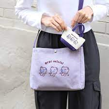 BT21 MININI CANVAS BAG AND POUCH CROSS BAG MANG