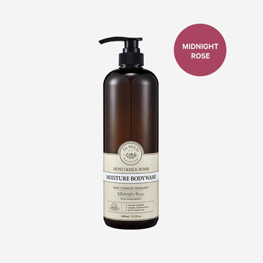 Dr.SEED Honey & Milk Bomb Moisture Body Wash midnight rose 1000ml