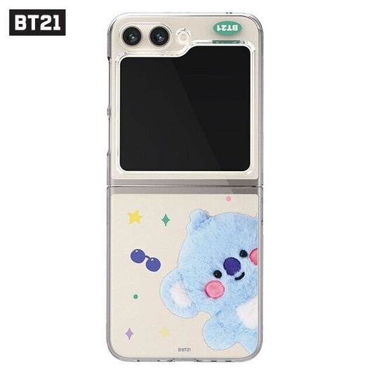 BT21 FLUFFY GALAXY Z FLIP5 CLEAR SLIM CASE KOYA