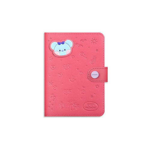 BT21 MININI LEATHER PATCH PASSPORT COVER VACANCE KOYA