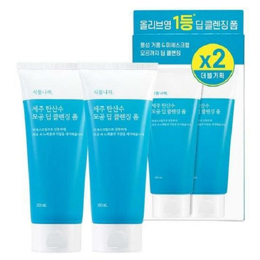 Shingmulnara Jeju Sparkling Water Pore Deep Cleansing Foam 200mL X 2ea